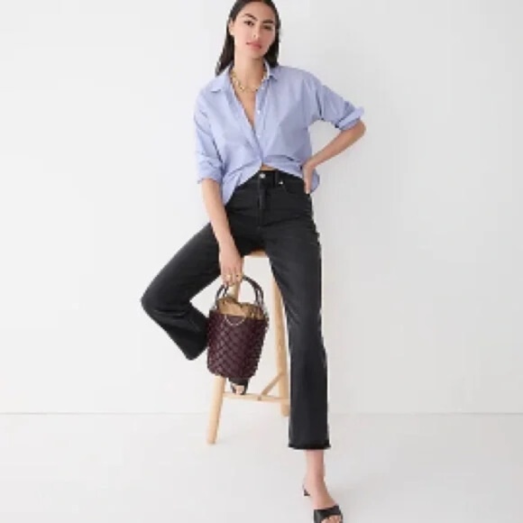 J.Crew High Rise 90’s Classic Straight Jeans | Women’s Denim Pants - Picture 2 of 5
